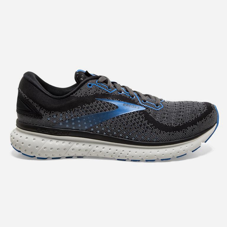 Brooks Glycerin 18 Mens Road Running Shoes - Black/Ebony/Blue - Philippines (273046JUL)